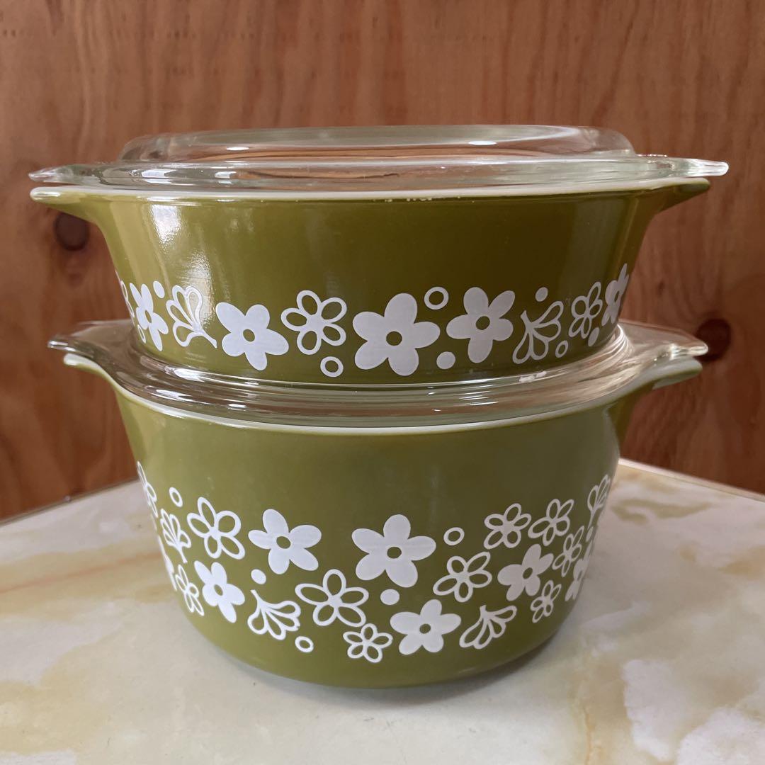 オールドパイレックス　PYREX キャセロール　グラタン　クレイジーデイジー