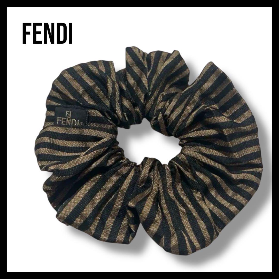 未使用級✨】 FENDI フェンディ ペカン柄 シュシュ ヘア