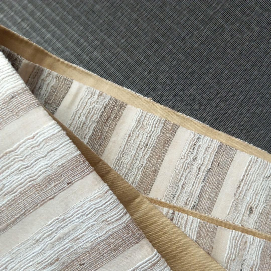 野蚕糸 袋帯 ワイルドシルク ムガシルク ゴールデンムガ - メルカリ