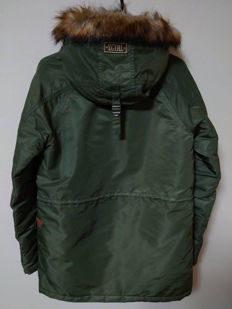 レインメーカーX-GIRL N-3B JACKETミリタリーダウン