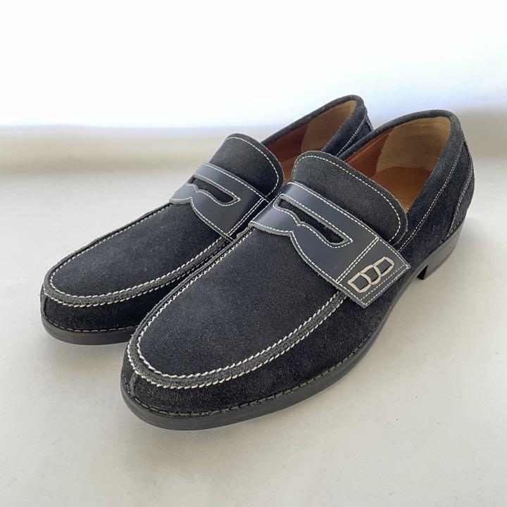 SHOEISM シューイズム スウェード ローファーネイビー 41 SHOEISM シューイズム スウェード ローファーネイビー 41