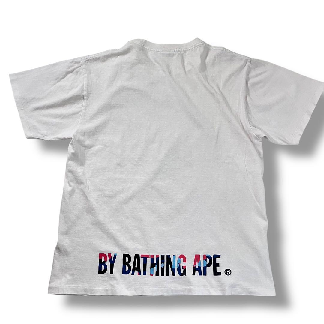 a bathing ape 金タグ カモフラ Tシャツ ゴリラ 顔 M 古着 a bathing ape 金タグ カモフラ Tシャツ ゴリラ 顔 M 古着