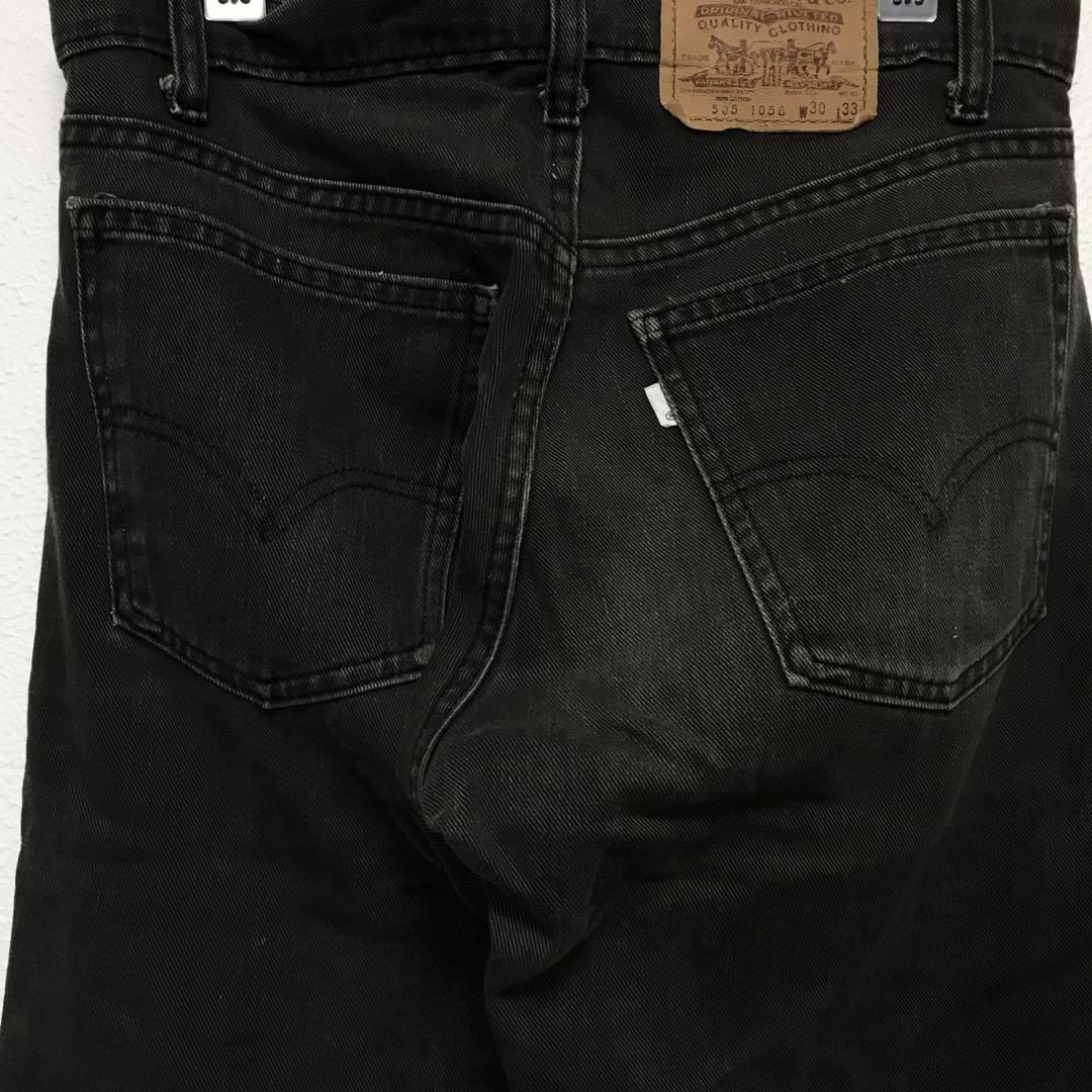 80s Levi's 505 ビンテージブラックストレートジーンズ USA製