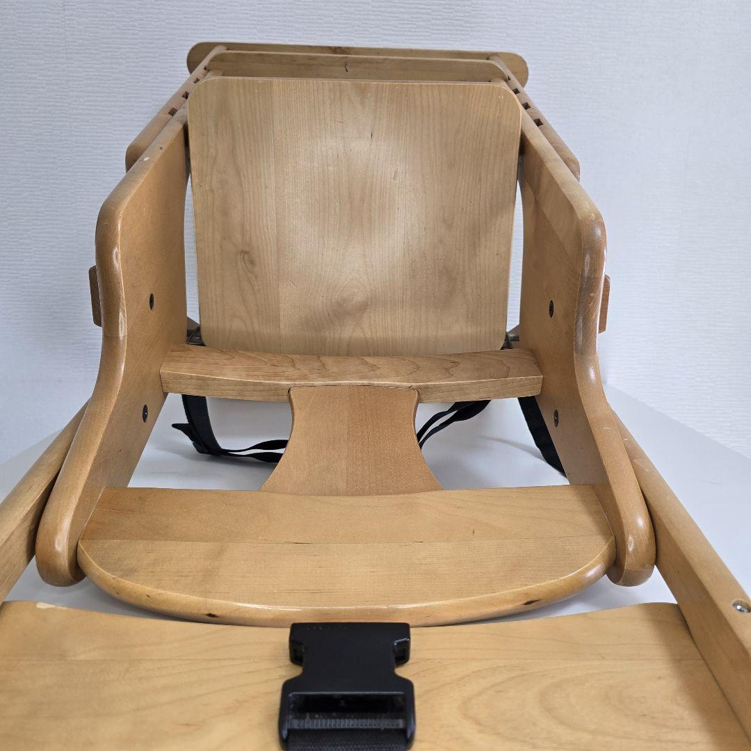 【美品】澤田木工所　木製おりたたみハイ・ローチェア
