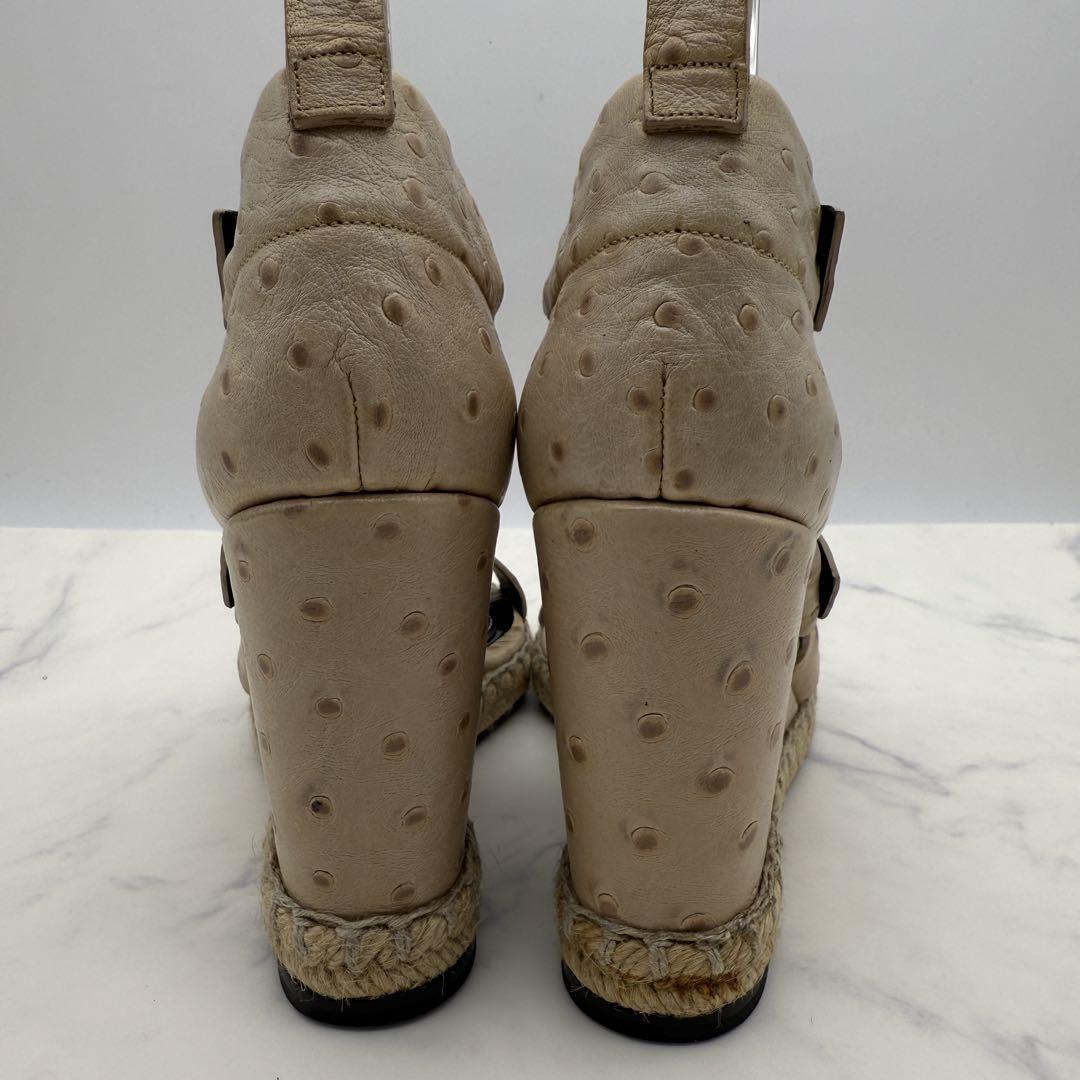 BALENCIAGA】 バレンシアガ オースリッチ ウェッジソール