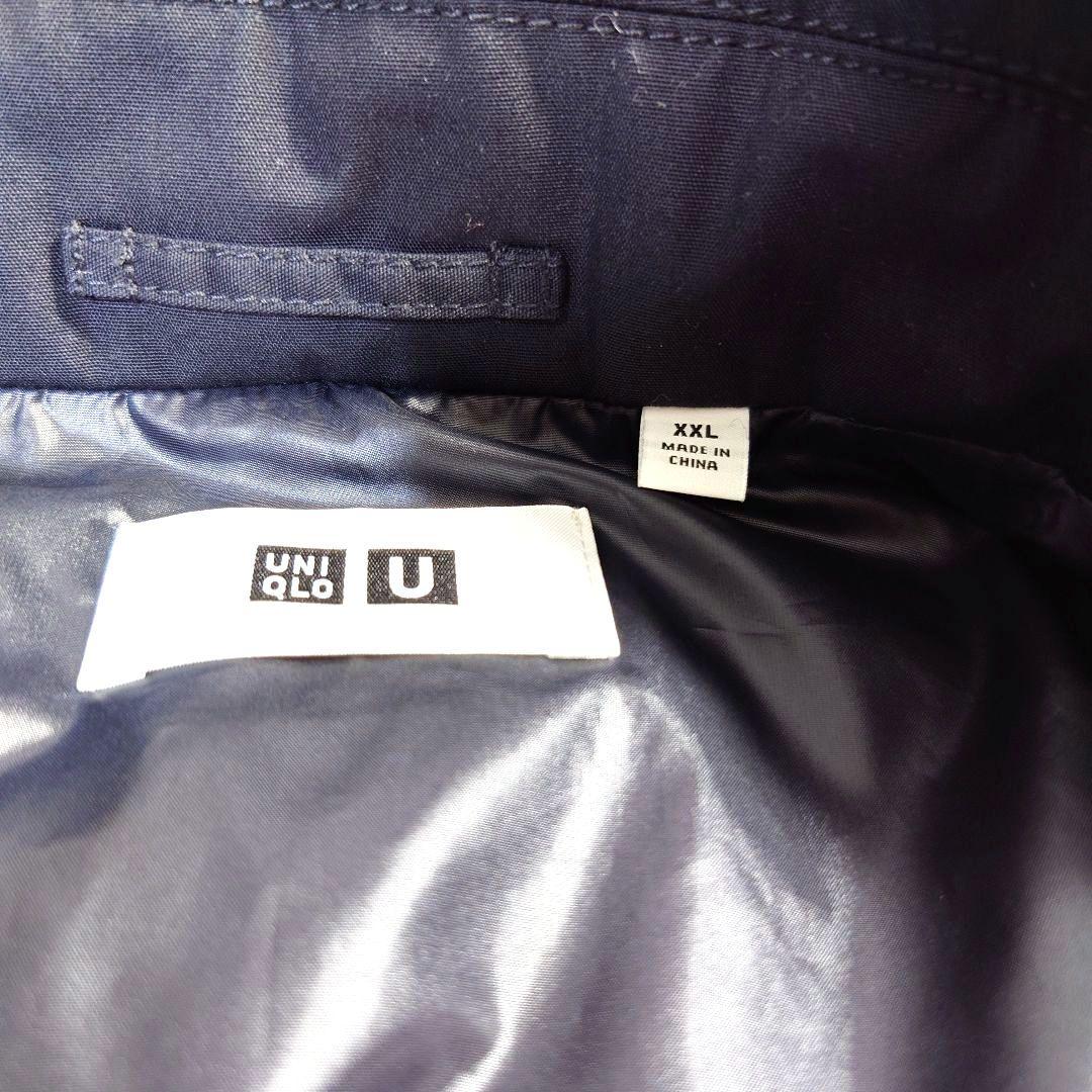 【美品】UNIQLO U ユニクロ ダブルブレストジャケット XXL ネイビー