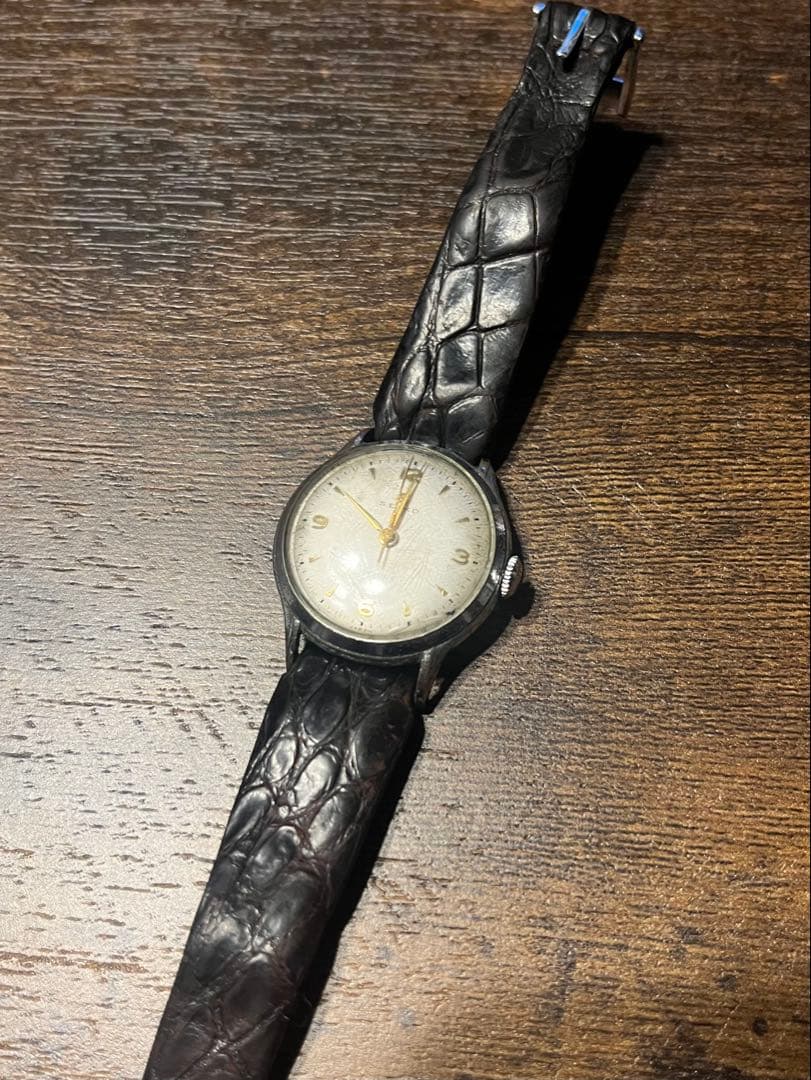 極稀少◆セイコー【ユニーク】手巻き◆Sマーク/裏蓋鶴◆楔インデックス稼働品