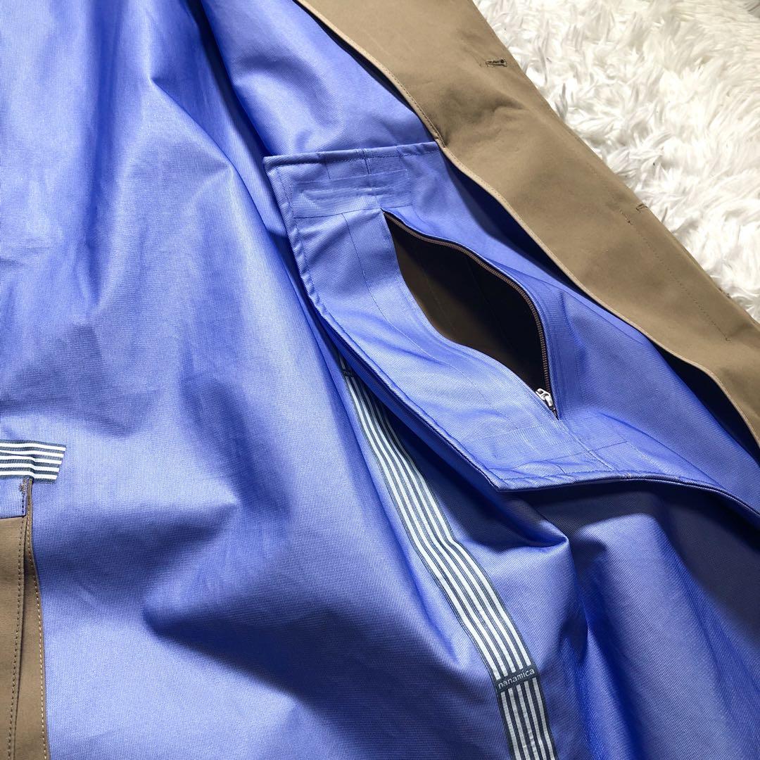 【美品】nanamica ゴアテックス　ステンカラーコート　ベージュ　M 防水