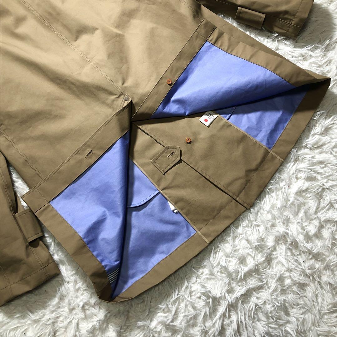 【美品】nanamica ゴアテックス　ステンカラーコート　ベージュ　M 防水