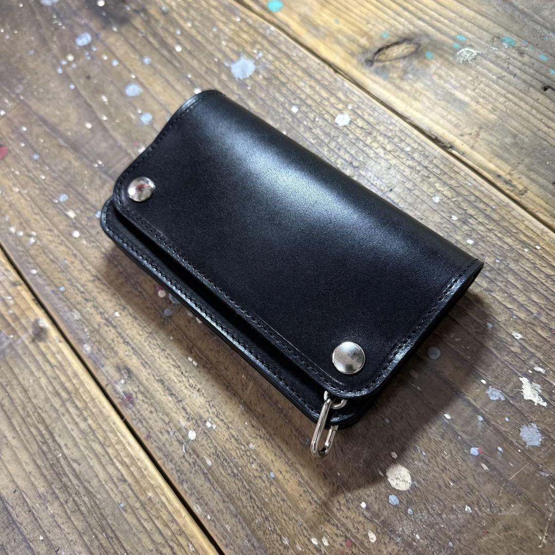 ZAS様オーダー専用　ミドルトラッカーウォレット　茶芯　シルバー ミドルトラッカーウォレット MTW-01【クロムエクセル / 茶芯