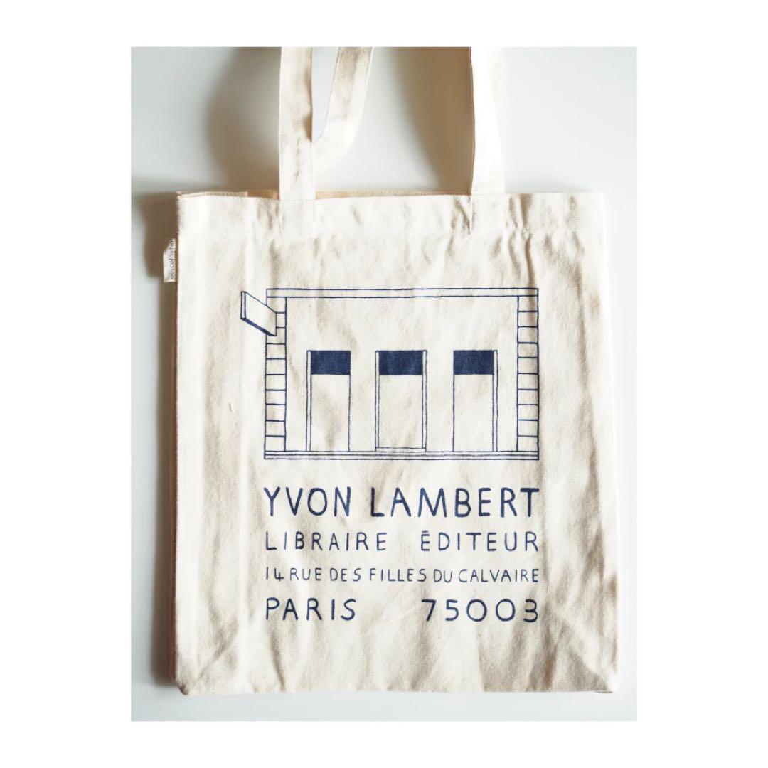 Yvon Lambert トートバッグ ベージュ　ホワイト