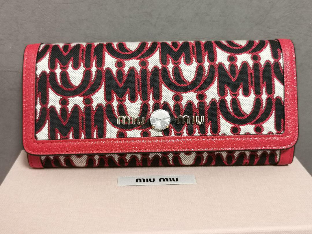 2021秋冬新作】 ミュウミュウ MIUMIU 新品 ジャガード ビジュー ロゴ ...