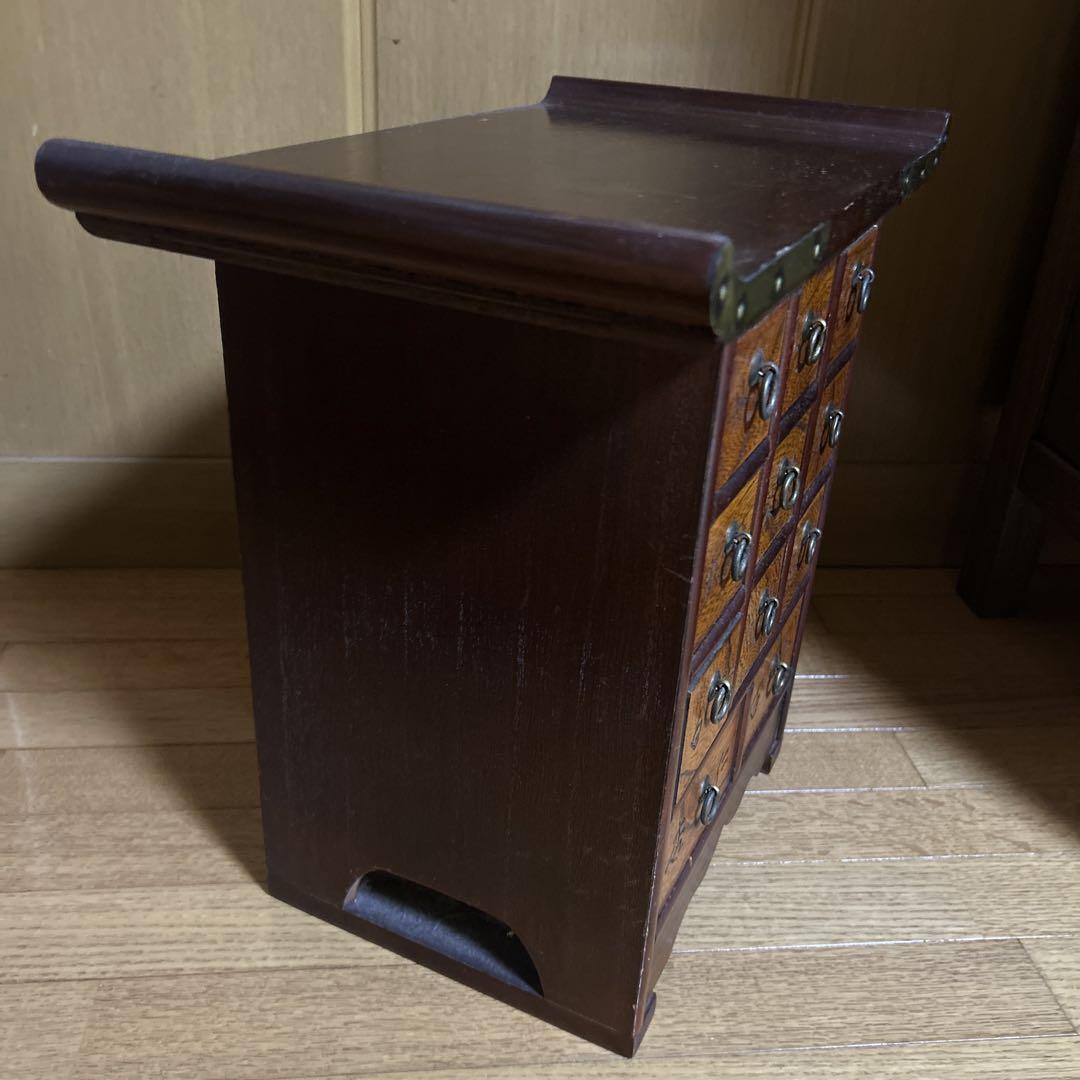 ヴィンテージ 李朝家具 薬箪笥 小引き出し 薬棚 抽斗 収納箱 レトロ