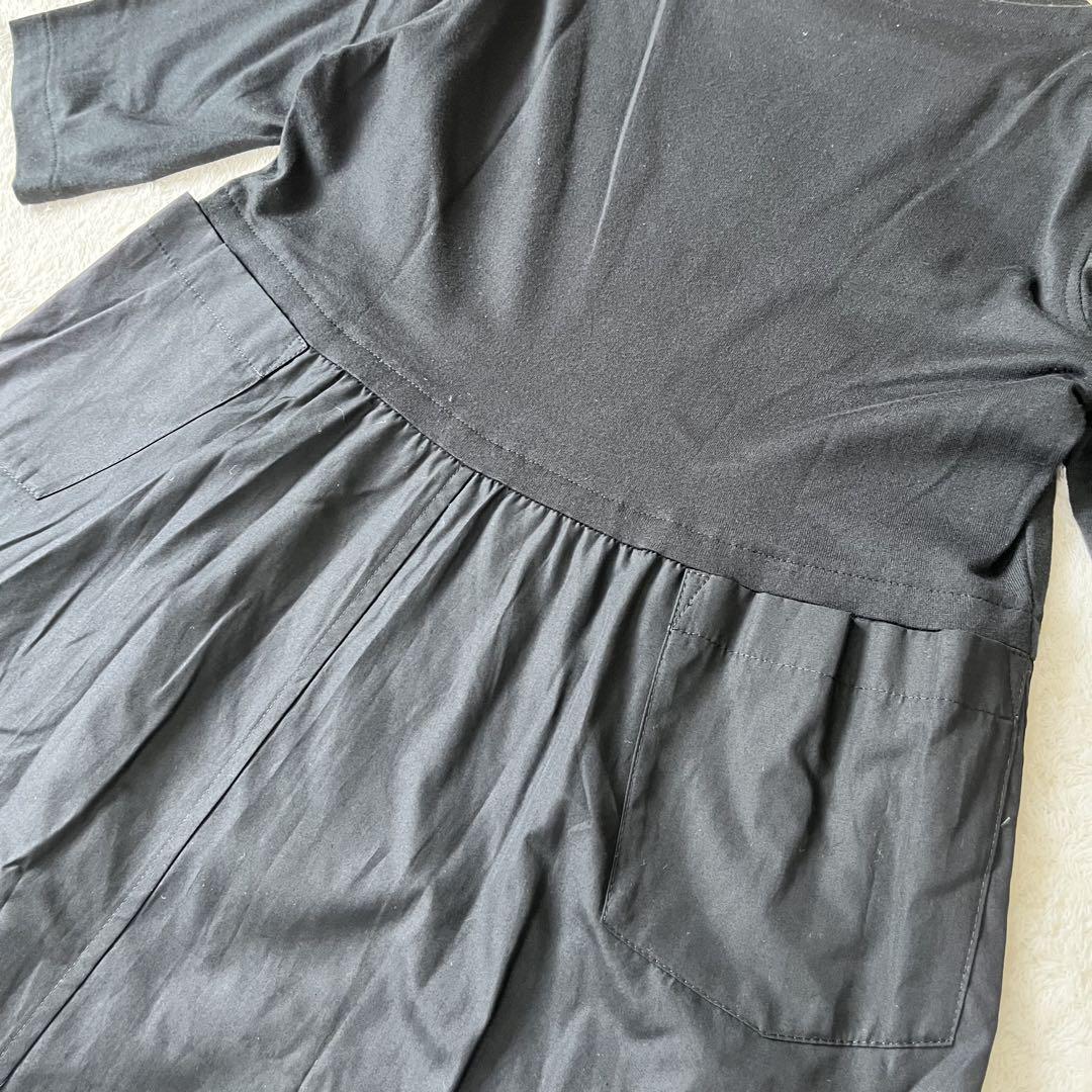 美品✨Y's YOHJI YAMAMOTO ロングワンピース　五部袖　切り替え