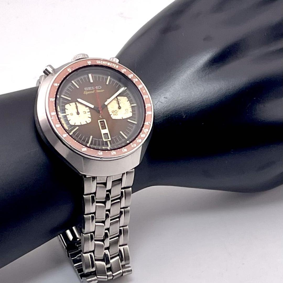 【激レア/稼働】セイコー スピードタイマー 茶馬 6138-0040 腕時計