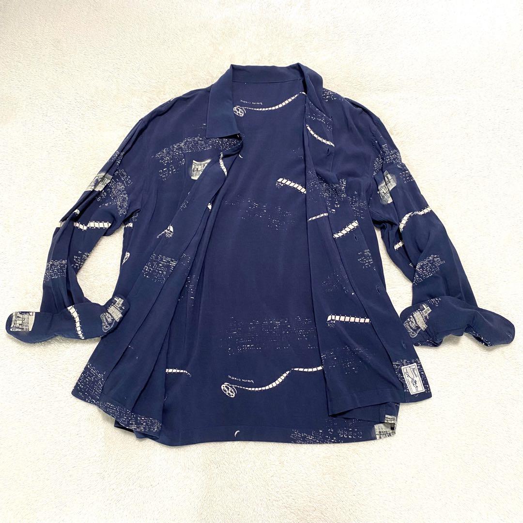 希少 Porter Classic ALOHA LONG SHIRT 月夜の黒