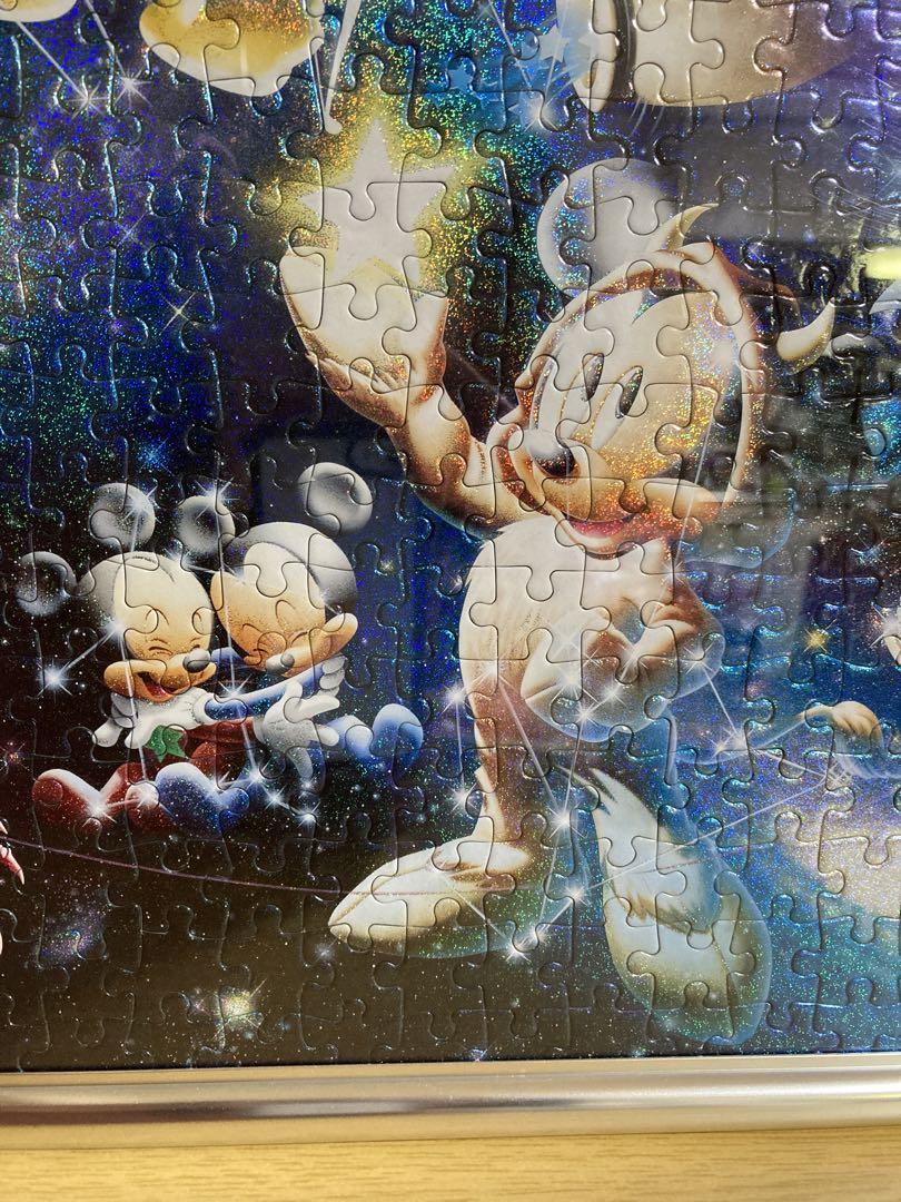 ディズニー宇宙テーマ　ジグソーパズル500ピース　キラキラ✨ラメ　フレーム付き