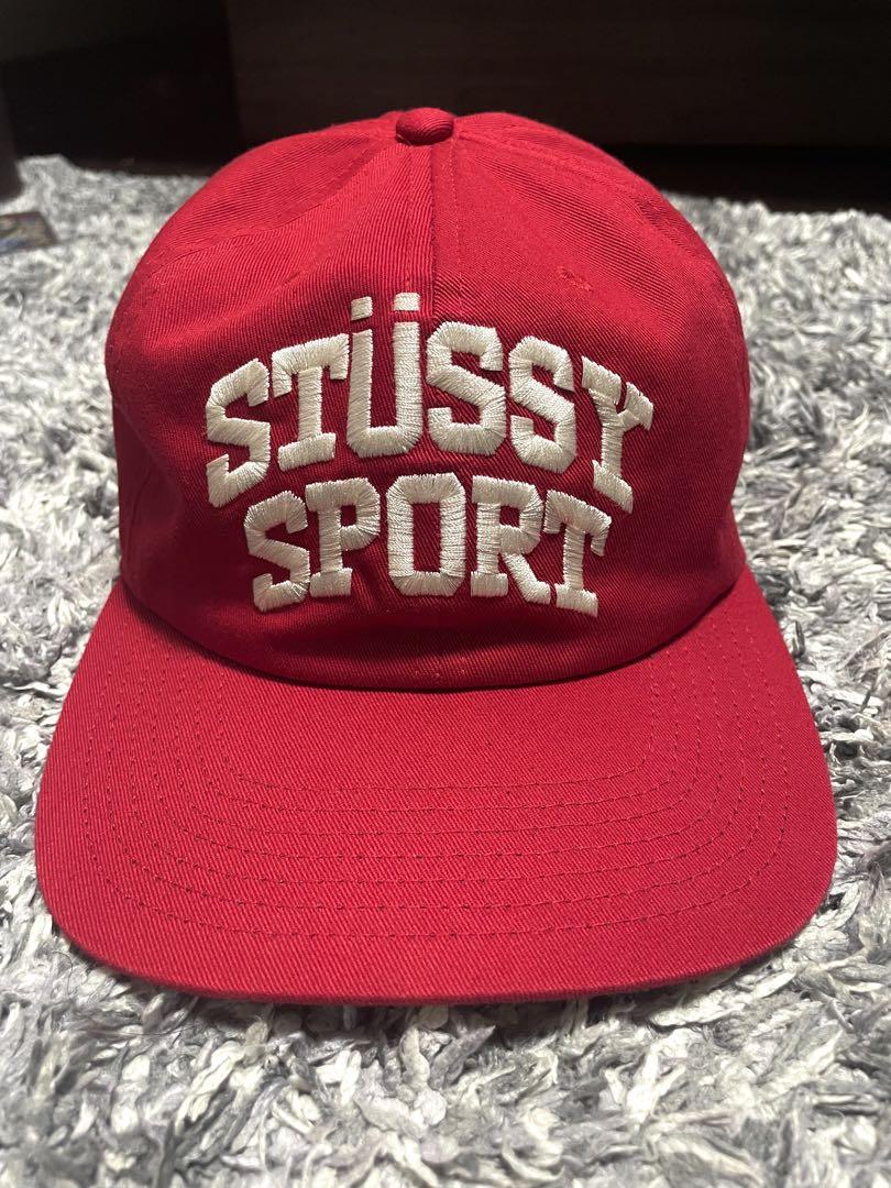 stussy sport cap 赤