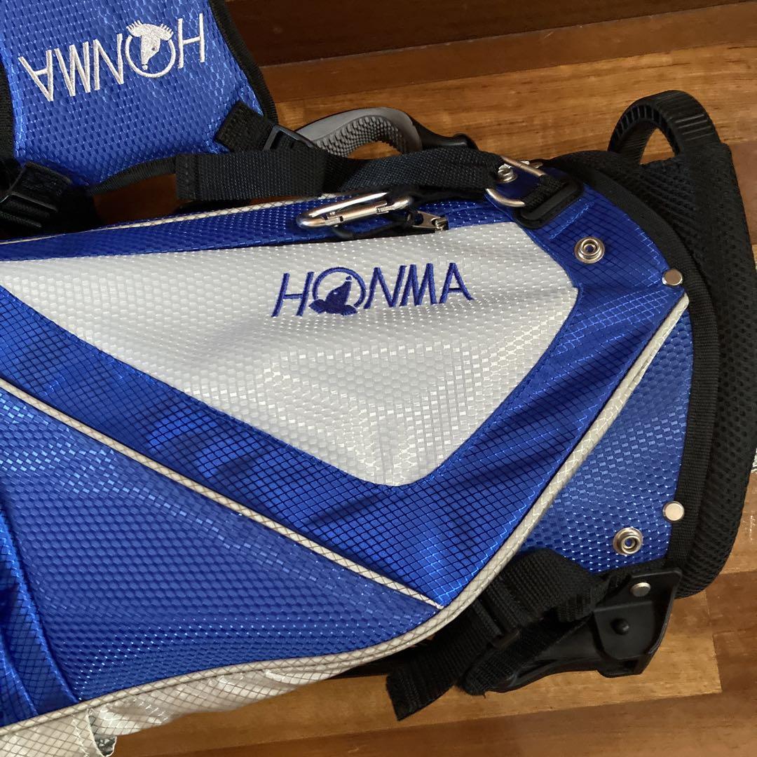 HONMA ゴルフバッグ 青:軽量スタンド式
