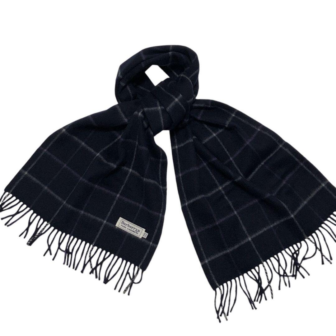 【極美品 カシミア100%】Burberrys バーバリー チェック柄 マフラー