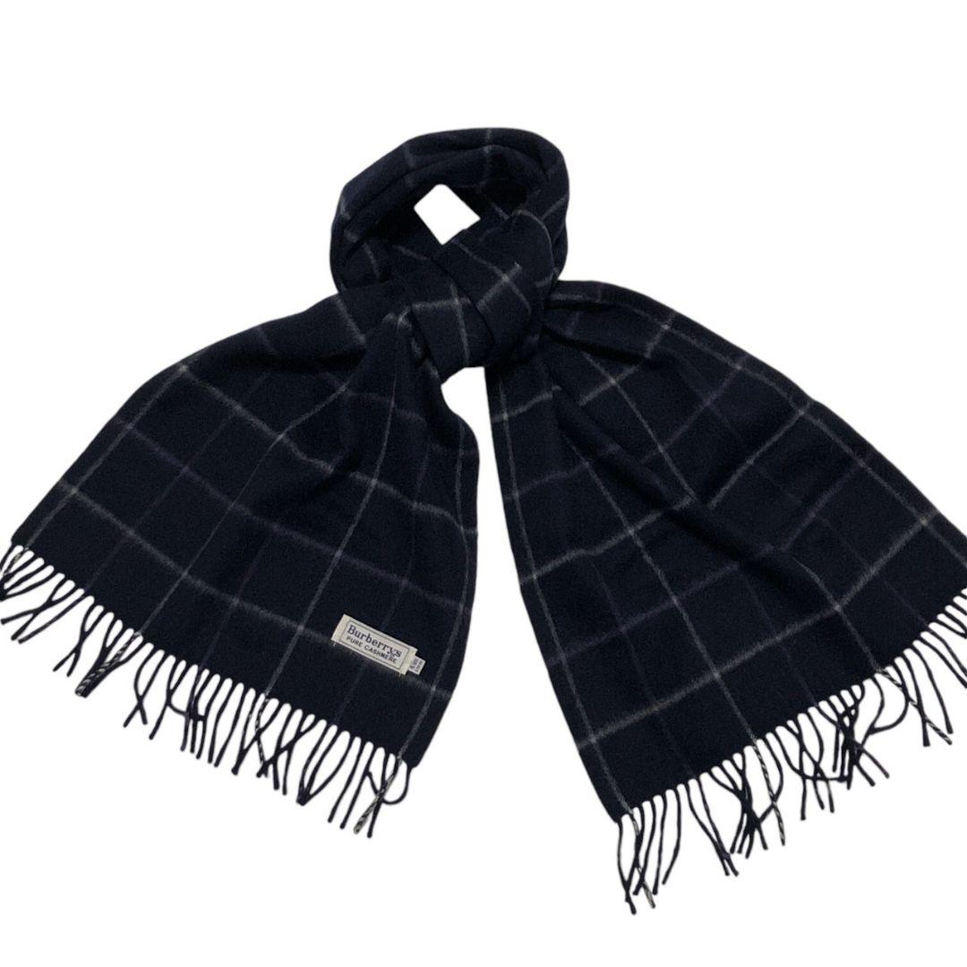【極美品 カシミア100%】Burberrys バーバリー チェック柄 マフラー
