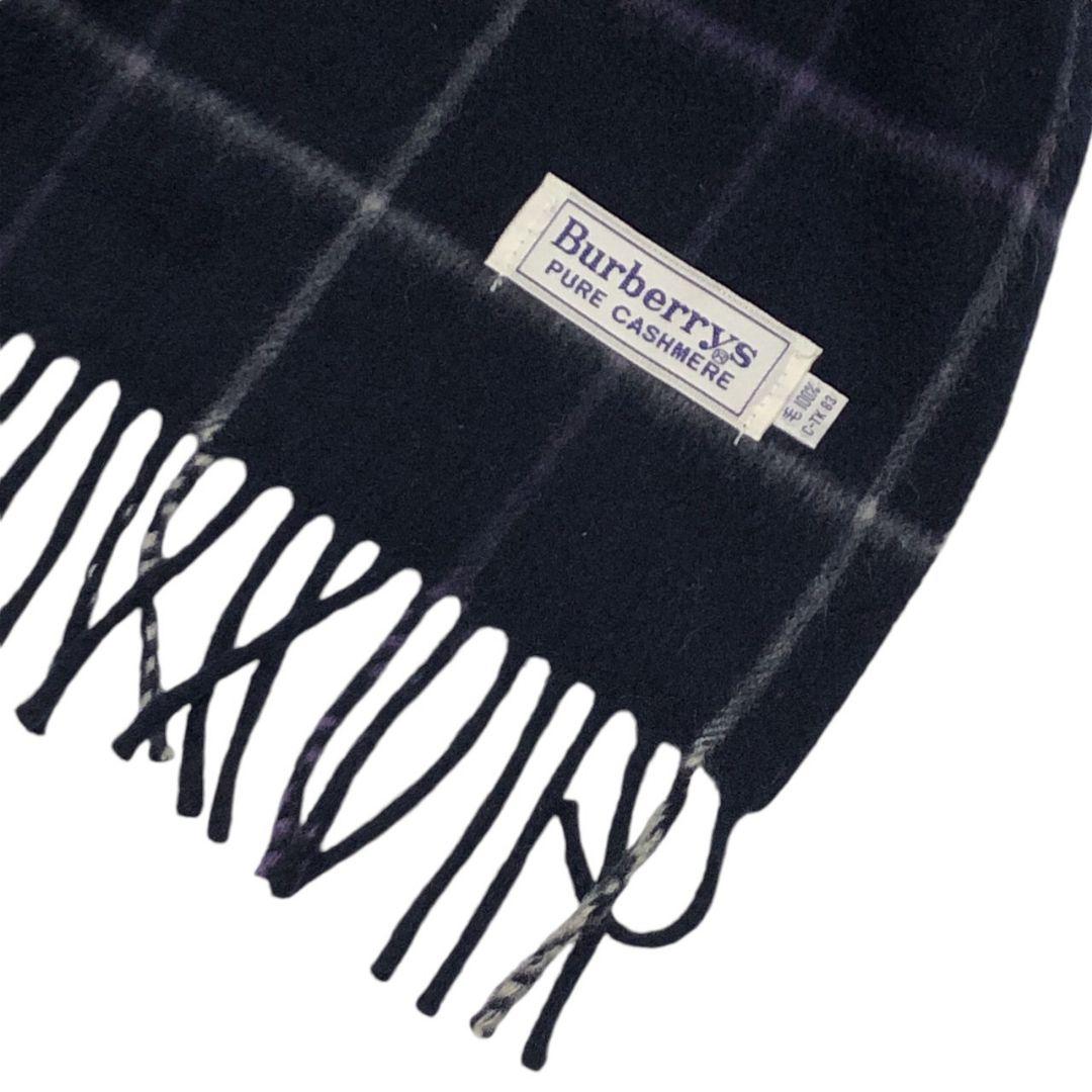 【極美品 カシミア100%】Burberrys バーバリー チェック柄 マフラー