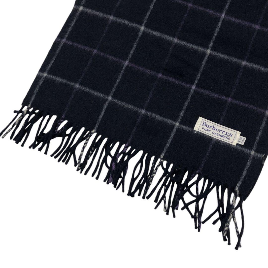 【極美品 カシミア100%】Burberrys バーバリー チェック柄 マフラー