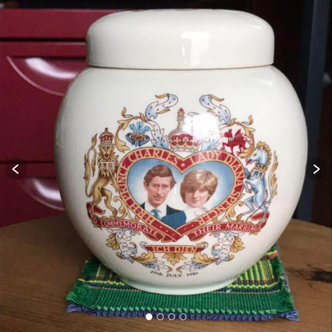 サドラー陶器チャールズ・ダイアナ結婚記念品1981年イギリス王室