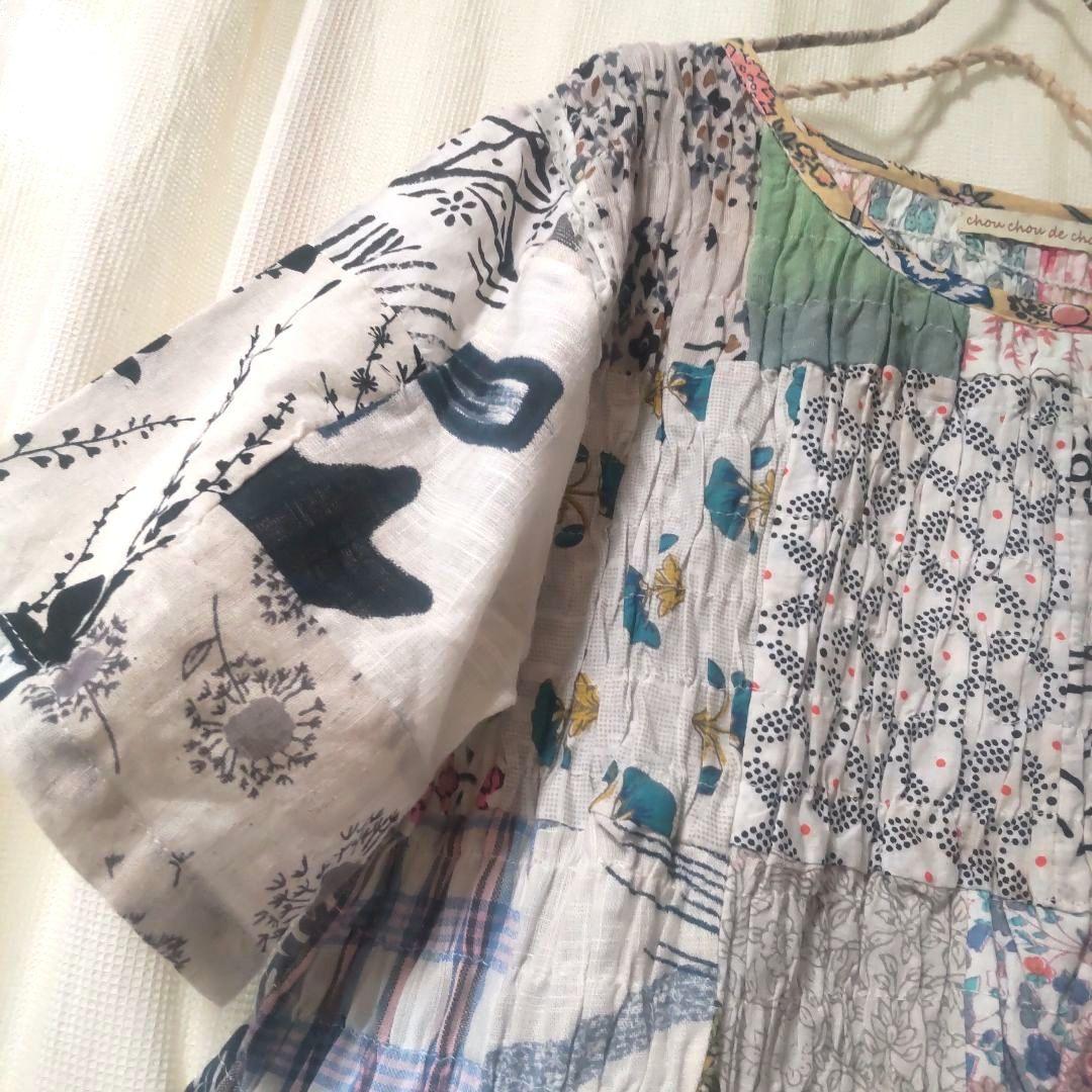 新品 M 〜 L インド綿 コットン ワンピース ブロックプリント インド