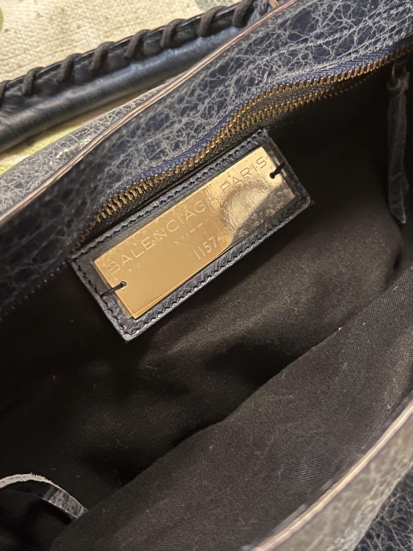 バレンシアガ balenciaga シティバッグ 2way ネイビー 美品