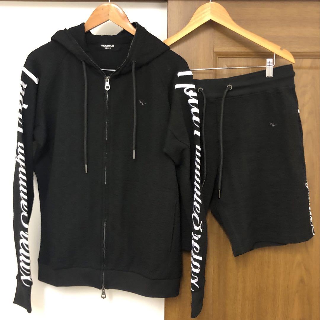 全てのアイテム 1PIU1UGUALE3 ジップパーカー&ショーツ クレープニット RELAX トップス