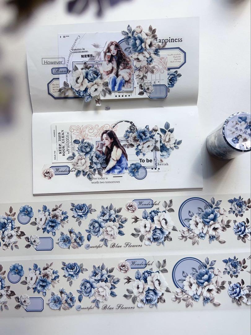 海外マスキングテープ巻売り お花セット① フラワー 人物