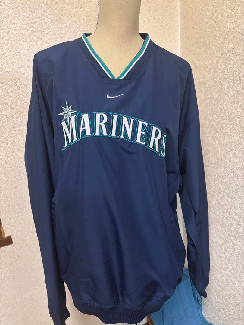 NIKE プルオーバー マリナーズ ナイロンジャケット L