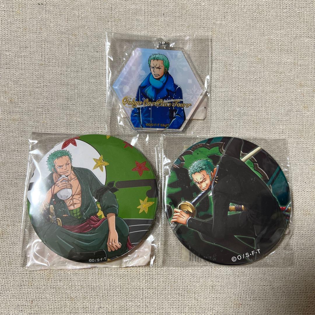 ワンピース ゾロ 輩缶バッジ ワンピースタワー アクキー セット | www
