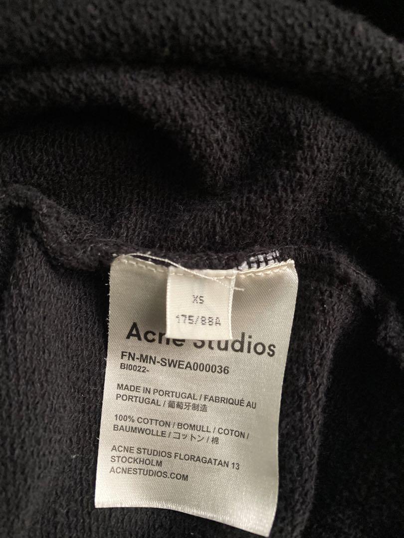 美品Acne Studios Fagen ロゴプリント スウェットパーカー