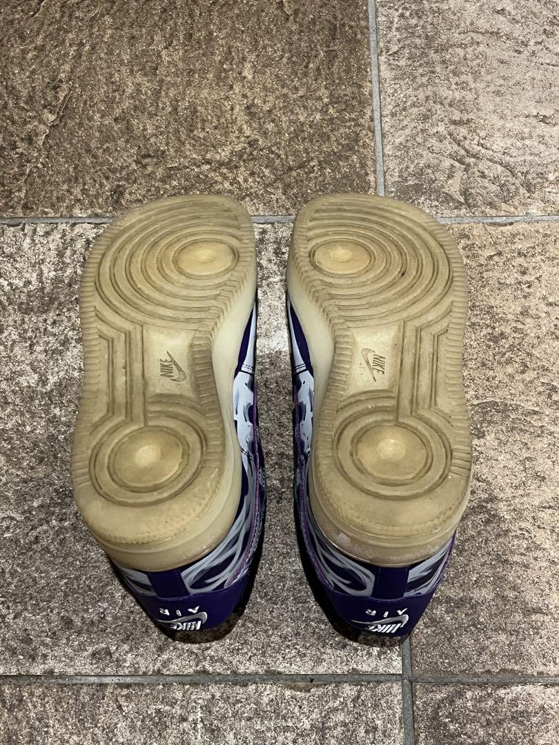 靴 NIKE Air Force 1 Purple Skeleton 26cm
