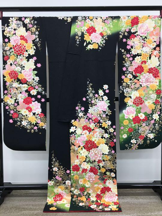 最安値在庫 振袖 銀通し 紋意匠 身丈177cm トールサイズ Ca0Z5-m60942858991 豪華 金駒 金彩 人気定番定番