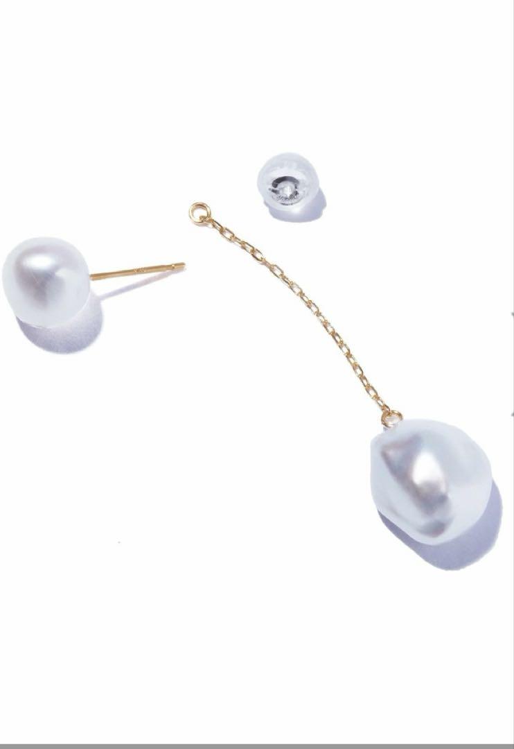 les bon bon ルボンボン　パール ロングピアス　2way