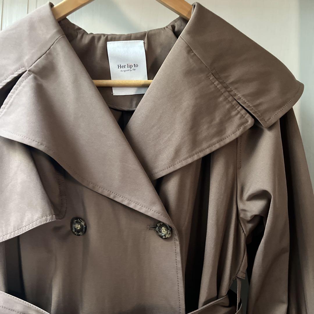 ジャケット・アウター Herlipto GraceLongTrenchCoat M