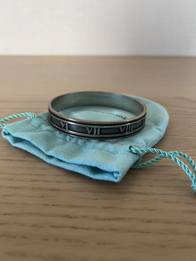 Tiffanyティファニーシルバーバングルアトラス