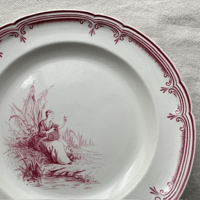 希少4枚セット◆クレイユモントロートワルドジュイプレートサルグミンヌオクトゴナル