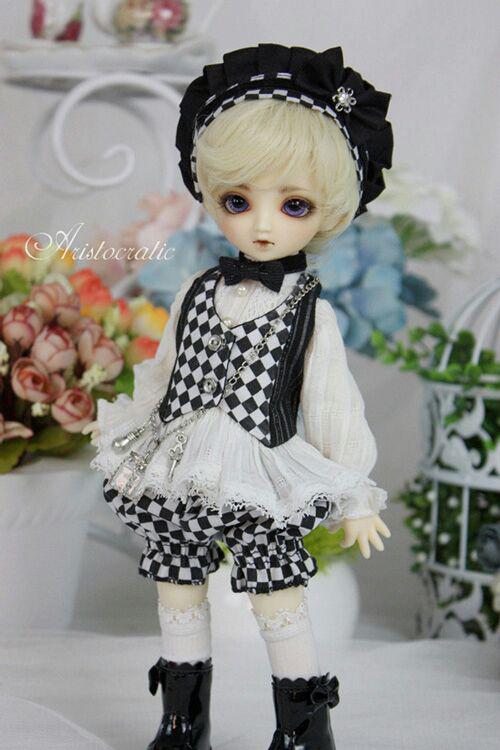 高品質正規品 WY17 人形服 ドール服 6分 BJD洋装 白黒セット tKoGB-m60946272644 安い超歓迎