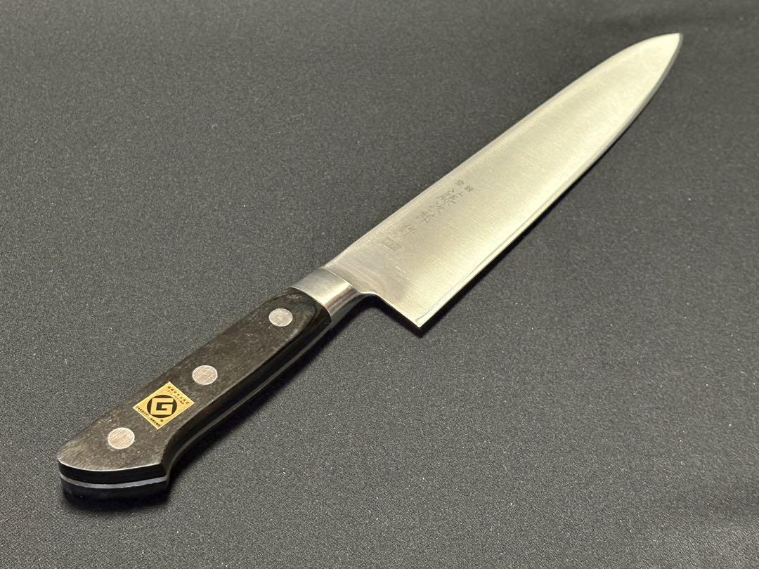 藤次郎作 料理庖丁 スウエーデン鋼 DP口金付 牛刀210mm