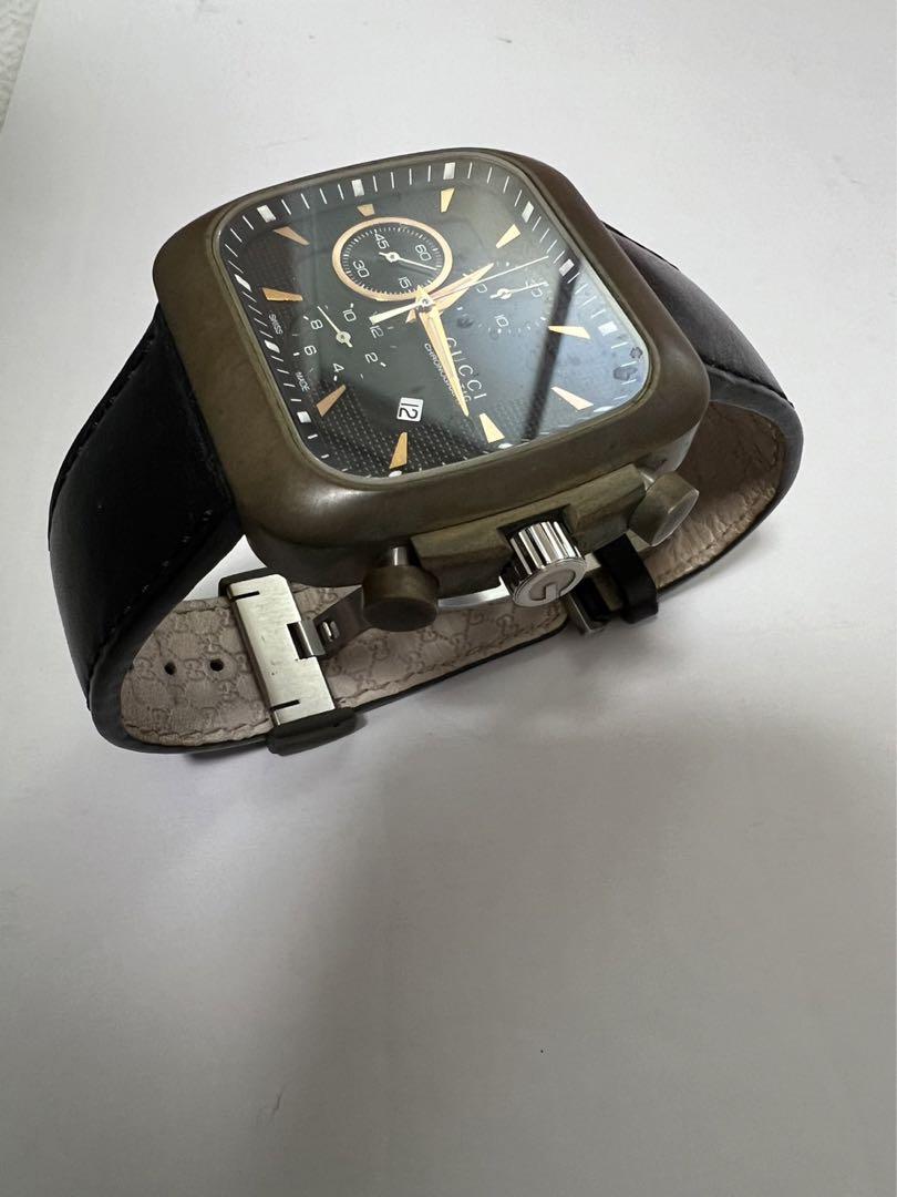 【美品】GUCCI グッチ グッチクーペ クロノグラフ