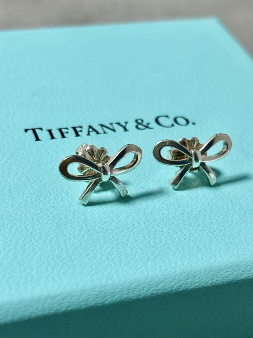 廃盤品！TIFFANY&Co. ティファニー ピアス リボン　シルバー925
