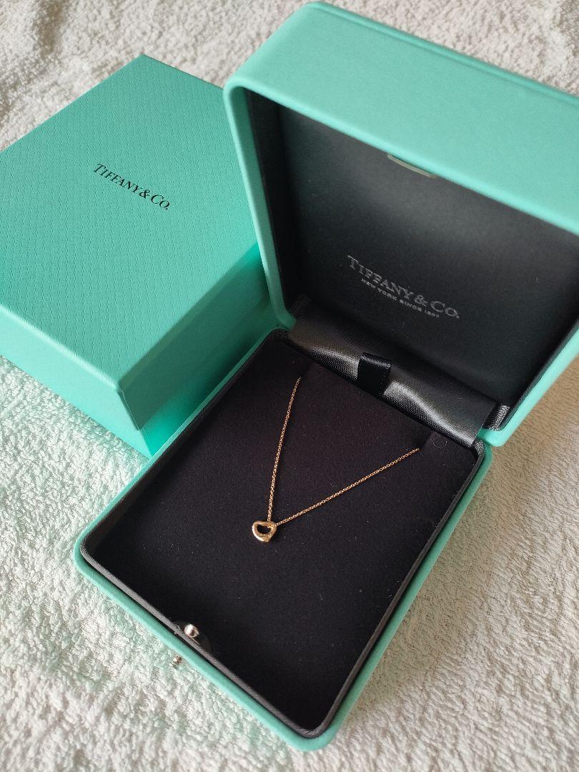 ティファニー　オープンハートネックレス　7mm　Ꮶ18ローズゴールド　現行販売品 ティファニー ネックレス tiffany&co レディース ペンダント