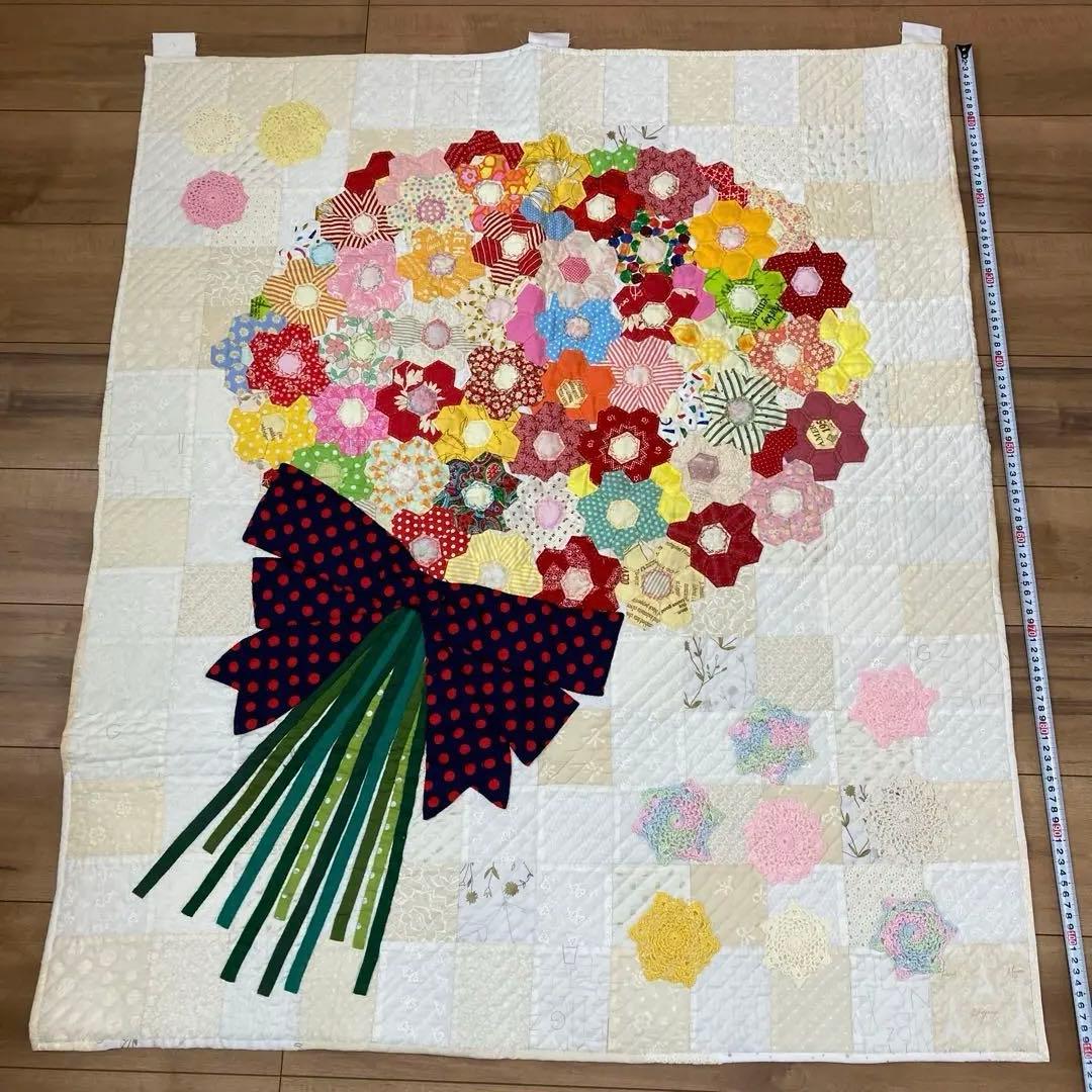 パッチワーク　マルチカバー　大きめ110cm