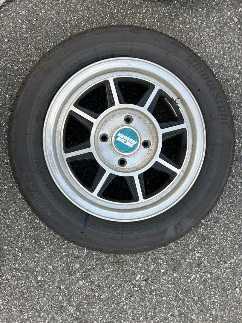 ハヤシストリートSTF13インチPCD100 4穴 4本 軽自動車に 美品！深リム