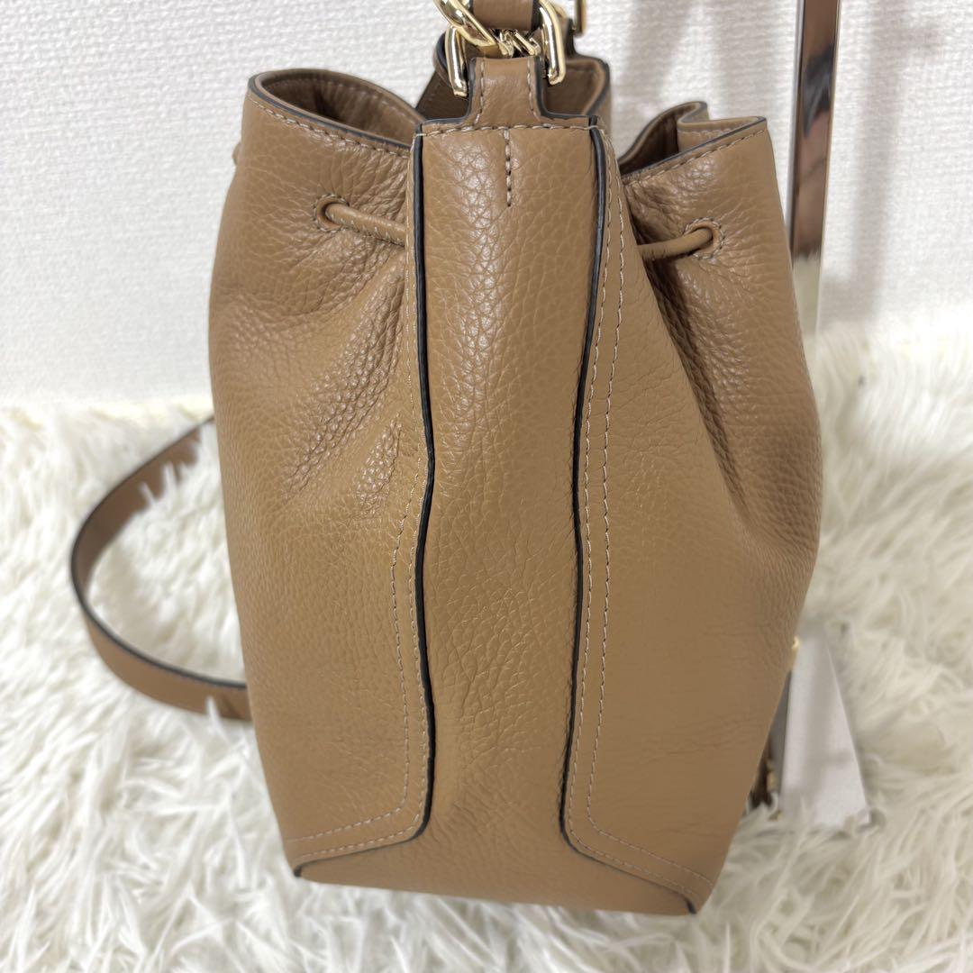 フルラ アテナ バケット 巾着 ハンドバッグ 2way ブラウン