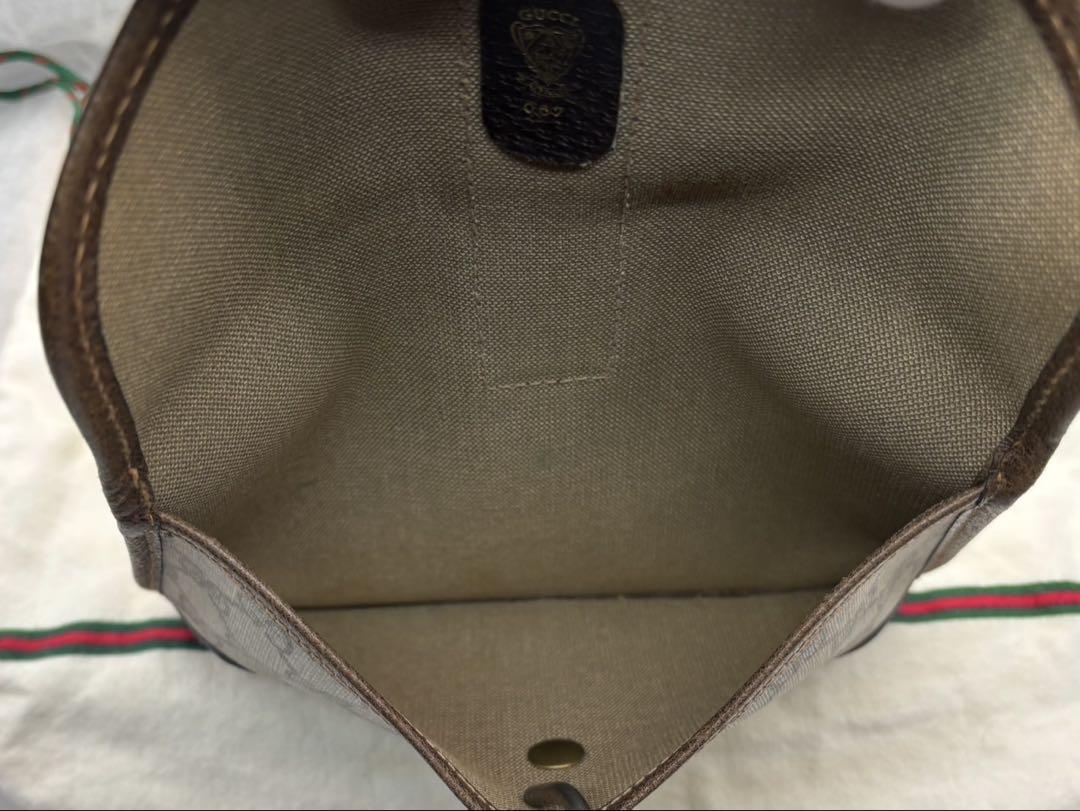 美品 GUCCI オールドグッチ シェリーライン ヴィンテージポーチ